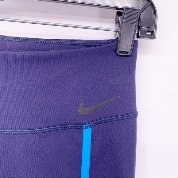 Nike Dri-Fit Blue Athletic Leggings Size Small - Picture 3 of 9